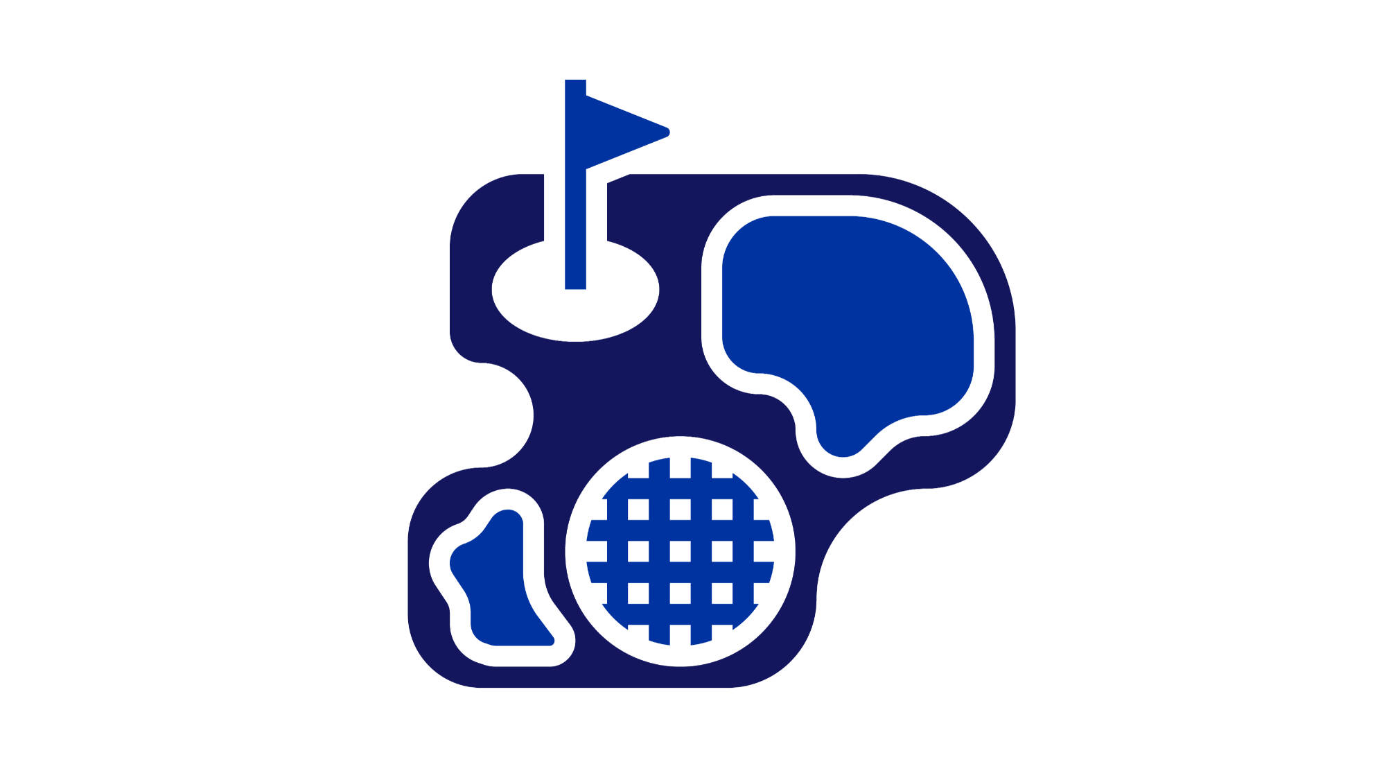 An illustration of a golf course.